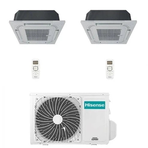 Climatizzatore Condizionatore Hisense A Cassetta Dual Split 9000+9000 Btu 2AMW35U4RGC R-32 Wi-Fi Optional