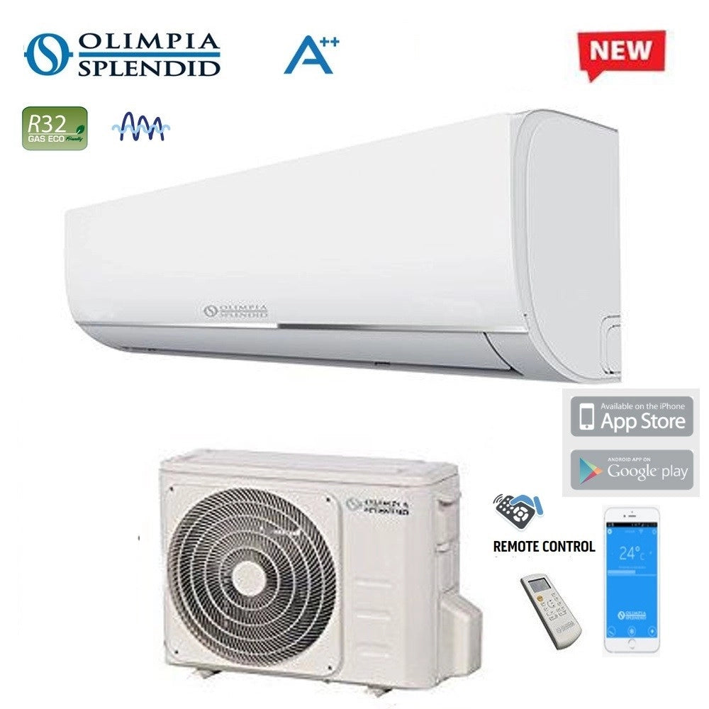 Climatizzatore Condizionatore Olimpia Splendid Inverter serie NEXYA S4 E 9000 Btu OS-K/SENEH09EI R-32 Wi-Fi Integrato Classe A++/A+