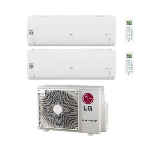 Climatizzatore Condizionatore Lg Inverter Serie Libero Smart Dual Split 9000+18000 Btu MU3R19 UL0 R32 Wi-Fi Integrato