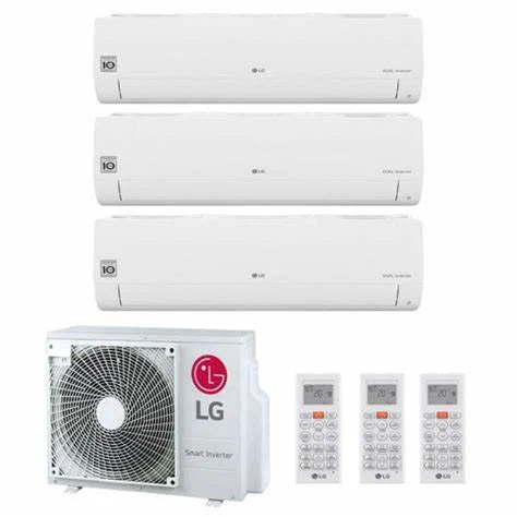 Climatizzatore Condizionatore LG Inverter Serie Libero Smart Trial Split 9000+9000+12000 Btu MU3R19 UL0 R-32 Wi-Fi Integrato