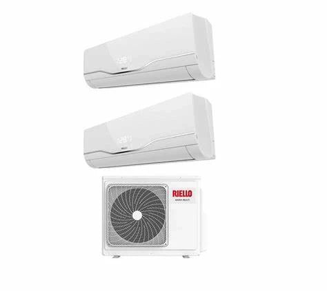 Climatizzatore Condizionatore Riello Inverter AARIA PLUS I Dual Split 9000+18000 Btu AARIA MULTI 475 PI R-32 Wi-Fi Integrato
