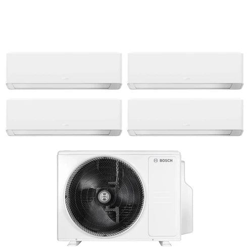 Climatizzatore Condizionatore Bosch Climate 7000i SILVER Quadri Split 7000+7000+7000+9000 Btu 5000M 82/4 E R-32 Wi-Fi Integrato