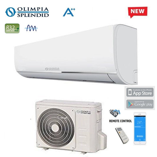 Climatizzatore Condizionatore Olimpia Splendid Inverter serie NEXYA S4 E 9000 Btu OS-K/SENEH09EI R-32 Wi-Fi Integrato Classe A++/A+