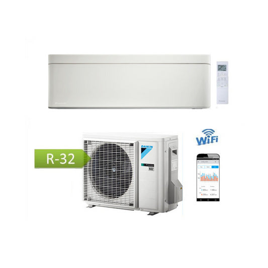 CLIMATIZZATORE CONDIZIONATORE DAIKIN BLUEVOLUTION INVERTER STYLISH WHITE 12000 BTU WI-FI A+++ R-32 FTXA35AW