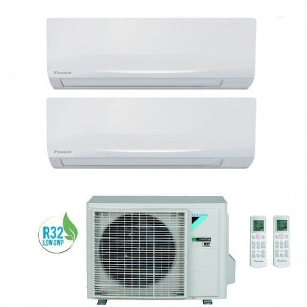 Climatizzatore Condizionatore Daikin Dual Split Inverter serie SIESTA 9+12 con 2AMXF40A R-32 Wi-Fi Optional 9000+12000