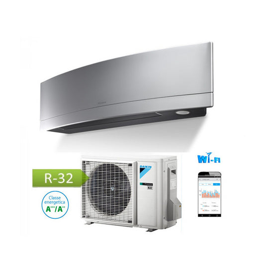 CLIMATIZZATORE CONDIZIONATORE DAIKIN INVERTER EMURA SILVER WI-FI FTXJ20MS R-32 BLUEVOLUTION A+++ 7000 BTU