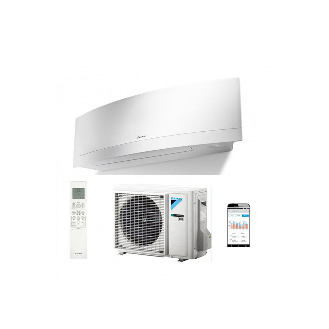 Climatizzatore Condizionatore Daikin Inverter Emura White Wi-fi Ftxj20mw R-32 Bluevolution A+++ 7000 Btu