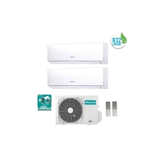 Climatizzatore Condizionatore Hisense Dual Inverter 12+12 Serie HI Comfort 12000+12000 Btu  2AMW52U4RXC R32 A++ Wi Fi Ready