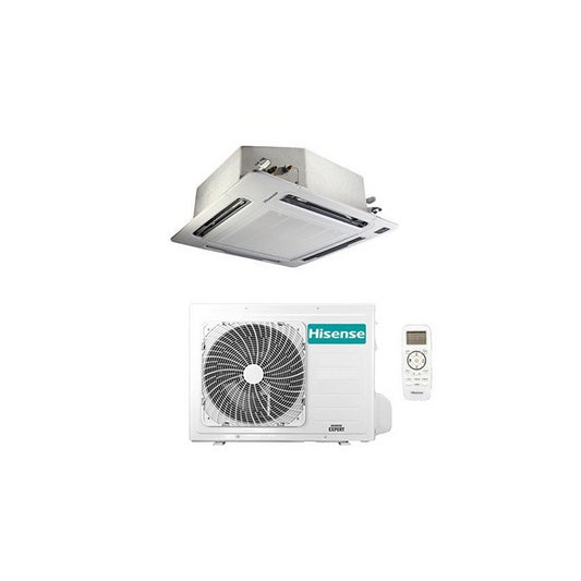 CLIMATIZZATORE CONDIZIONATORE HISENSE INVERTER CASSETTA R32 36000 BTU AUC105UR4RKC8 + AUW105U6RN8