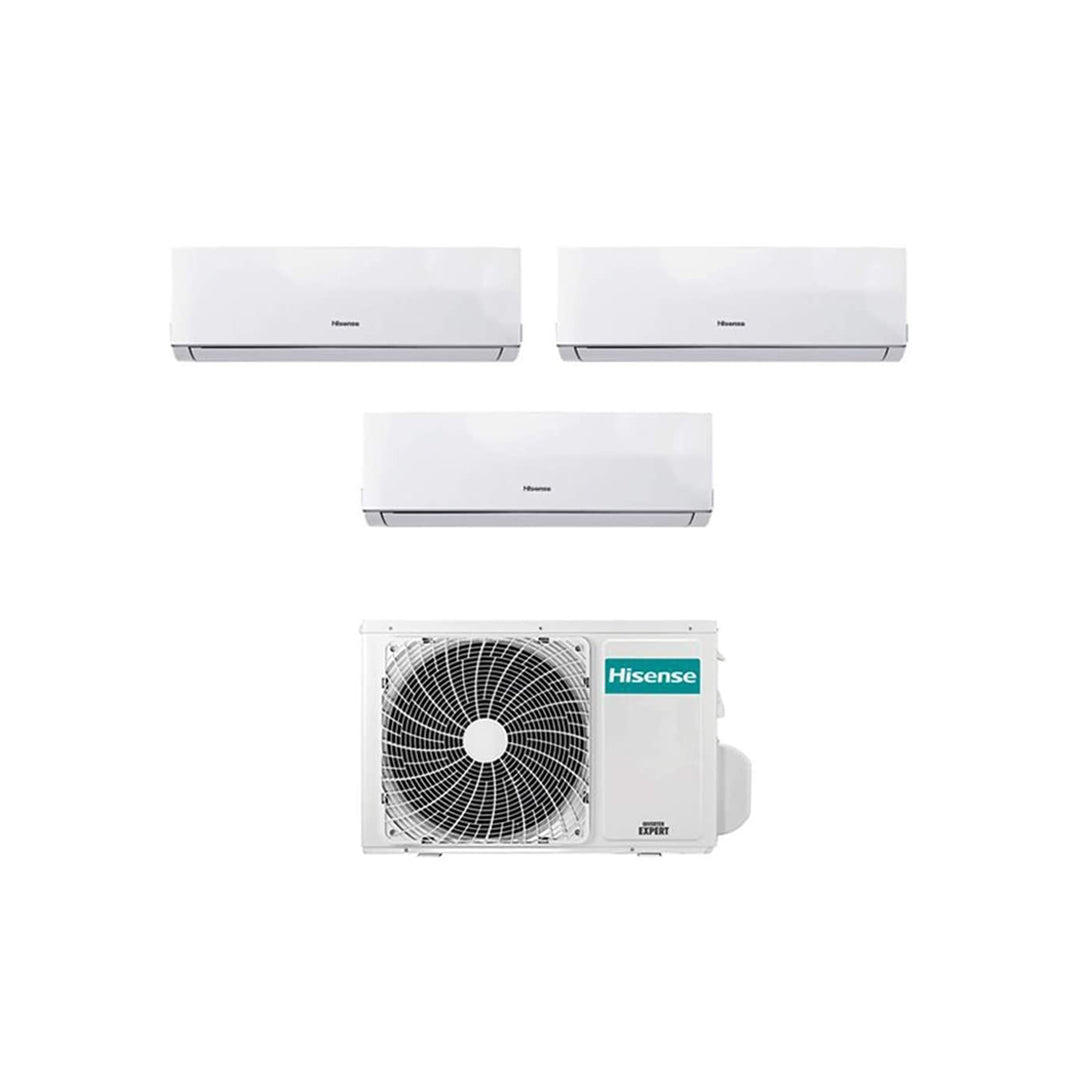 Climatizzatore Condizionatore Hisense Trial Split Inverter HI-COMFORT 9000+9000+12000 3AMW62U4RFA R-32 Wi-Fi Integrato