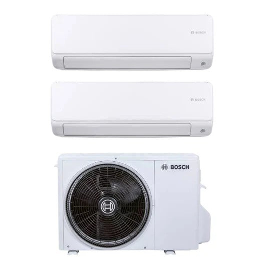 Climatizzatore Condizionatore Bosch Dual Split Inverter serie CLIMATE 3000i 9+9 con CL5000M 41/2 E R-32 Wi-Fi Optional 9000+9000