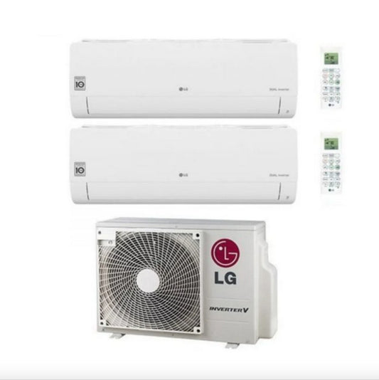 Climatizzatore Condizionatore LG Dual Split Inverter Serie Libero Smart 9+12 con MU2RW17 R-32 Wi-Fi Integrato