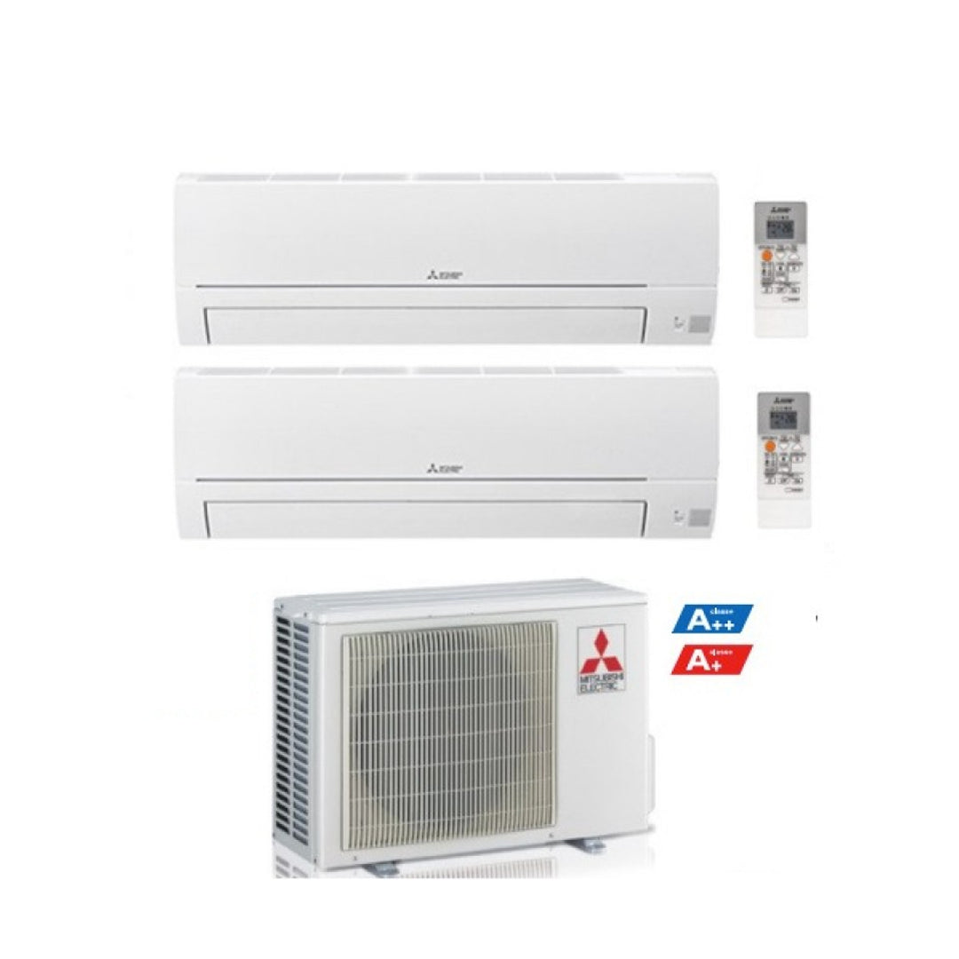 Climatizzatore Condizionatore Mitsubishi Electric Dual Split serie SMART MSZ-HR 12+12 con MXZ-2HA50VF R-32 Wi-Fi Optional