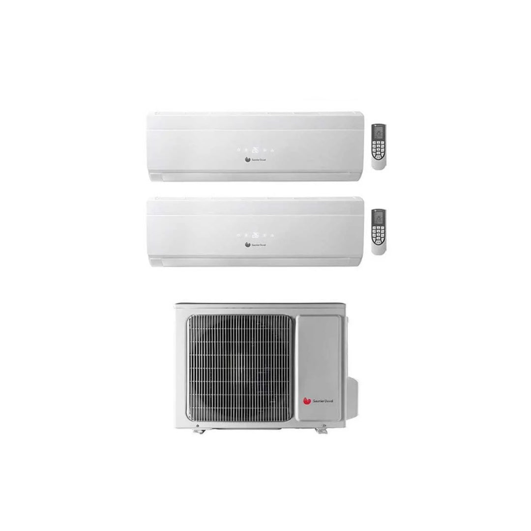 Climatizzatore Saunier Duval Dual 9+9 Modello Vivair Uni-comfort Da 9000+9000 Btu Con Sdh 19-040 Mc2no In R32