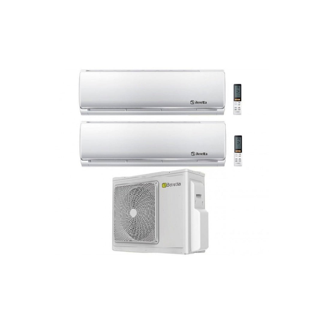 CONDIZIONATORE BERETTA DUAL SPLIT INVERTER SERIE BREVA R-32 9000+9000 BTU WI-FI OPTIONAL 9+9