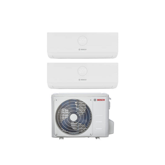 Condizionatore Bosch Dual Split Inverter serie CLIMATE 3000i 9+12 con MS 18 OUE R-32 Wi-Fi Optional