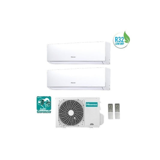 CONDIZIONATORE CLIMATIZZATORE HISENSE DUAL SPLIT NEW COMFORT R-32 9000+18000 A++ 3AMW62U4RFA