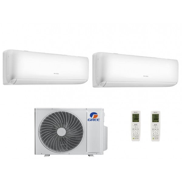 Gree Climatizzatore Condizionatore Dual Split Ari 9000 + 9000 Wi-fi Integrato Classe A++/A+ R32 GWHD(14)NK6OO