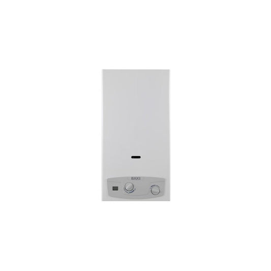 SCALDABAGNO BAXI ACQUAPROJET 14I BLUE CAMERA APERTA 14 LT LOW NOX