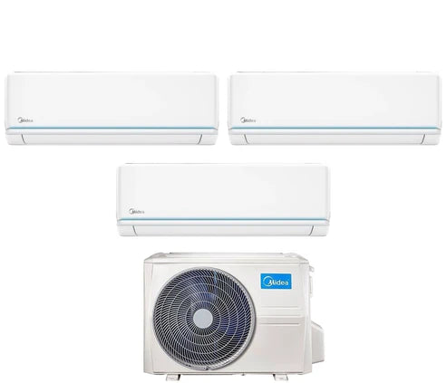 Midea Condizionatore Climatizzatore Inverter Modello EVOLUTION Trial Split 12000+12000+12000 M3OF-27HFN8-Q R-32 Wi-Fi 12+12+12